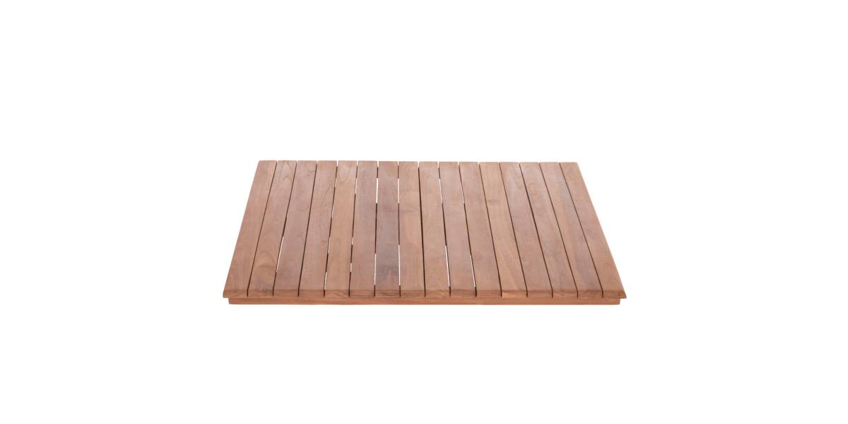 ΕΠΙΦΑΝΕΙΑ ΤΡΑΠΕΖΙΟΥ ΤΕΤΡΑΓΩΝΗ HM18137 ΞΥΛΟ TEAK--ΦΥΣΙΚΟ 80x80x4(πάχος)εκ.