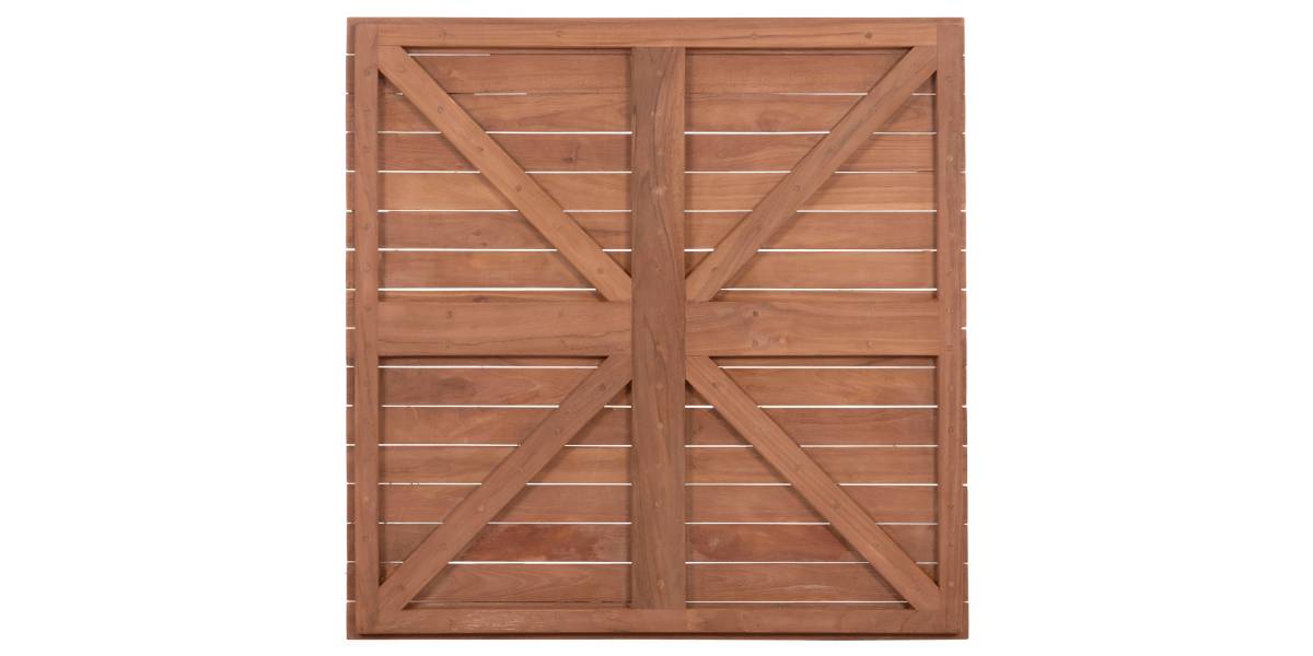 ΕΠΙΦΑΝΕΙΑ ΤΡΑΠΕΖΙΟΥ ΤΕΤΡΑΓΩΝΗ HM18137 ΞΥΛΟ TEAK--ΦΥΣΙΚΟ 80x80x4(πάχος)εκ.