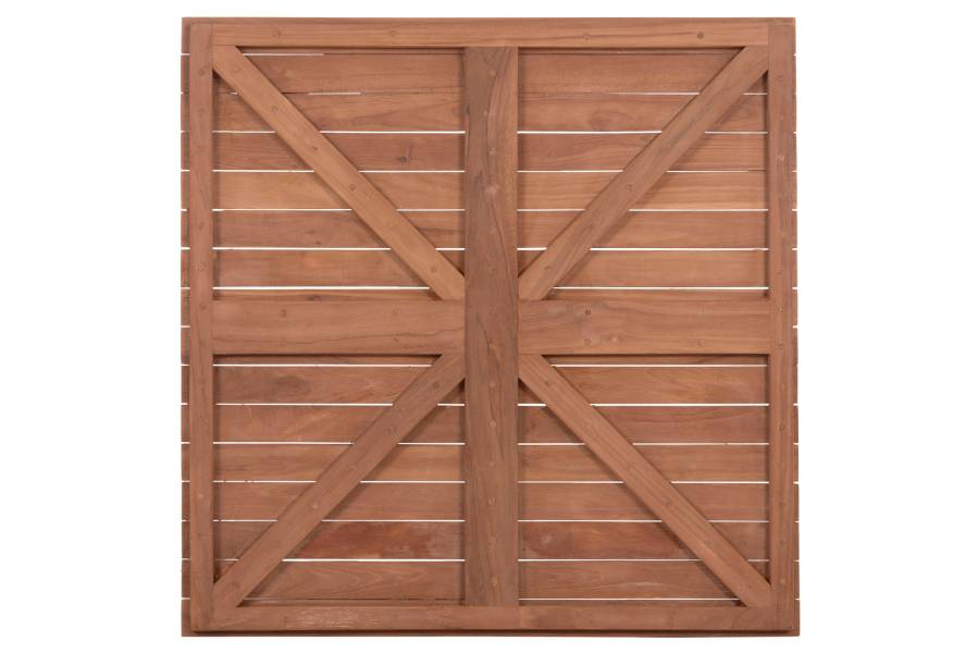 ΕΠΙΦΑΝΕΙΑ ΤΡΑΠΕΖΙΟΥ ΤΕΤΡΑΓΩΝΗ HM18137 ΞΥΛΟ TEAK--ΦΥΣΙΚΟ 80x80x4(πάχος)εκ.