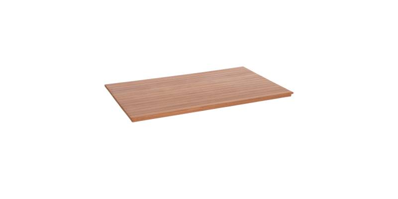 ΕΠΙΦΑΝΕΙΑ ΤΡΑΠΕΖΙΟΥ ΟΡΘΟΓΩΝΙΑ HM18138 ΞΥΛΟ TEAK--ΦΥΣΙΚΟ 120x80x4(πάχος)εκ.