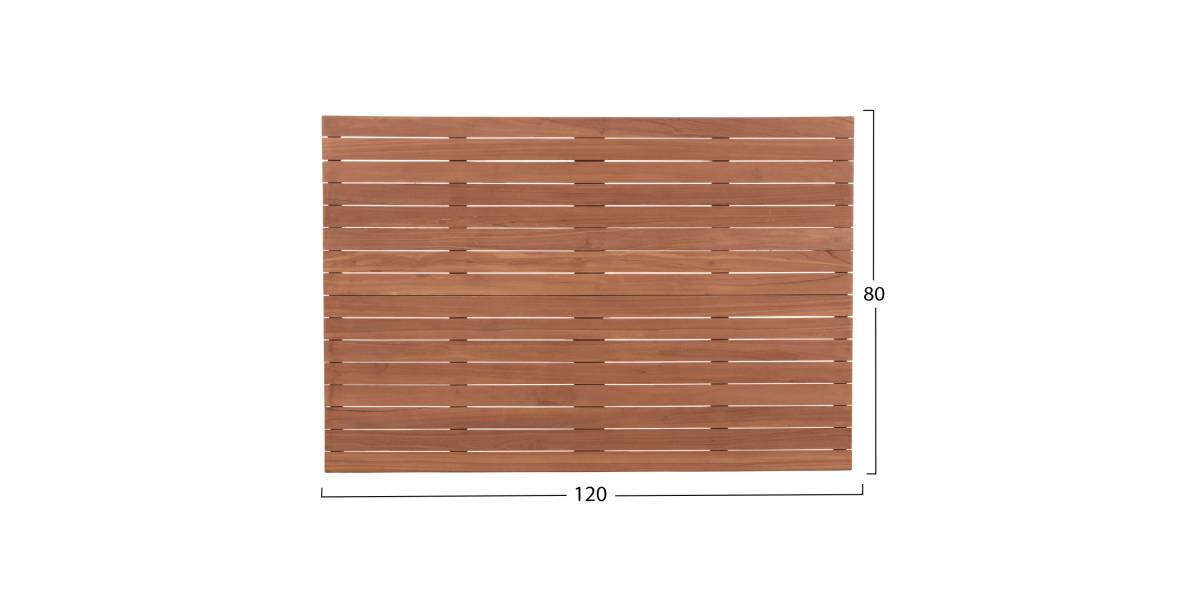 ΕΠΙΦΑΝΕΙΑ ΤΡΑΠΕΖΙΟΥ ΟΡΘΟΓΩΝΙΑ HM18138 ΞΥΛΟ TEAK--ΦΥΣΙΚΟ 120x80x4(πάχος)εκ.