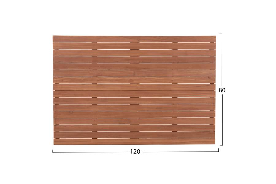 ΕΠΙΦΑΝΕΙΑ ΤΡΑΠΕΖΙΟΥ ΟΡΘΟΓΩΝΙΑ HM18138 ΞΥΛΟ TEAK--ΦΥΣΙΚΟ 120x80x4(πάχος)εκ.