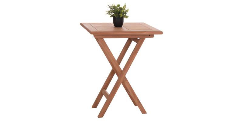 ΤΡΑΠΕΖΙ ΣΚΗΝΟΘΕΤΗ ΤΕΤΡΑΓΩΝΟ ERIS HM18118 ΞΥΛΟ TEAK--ΦΥΣΙΚΟ 60x60x75Υεκ.