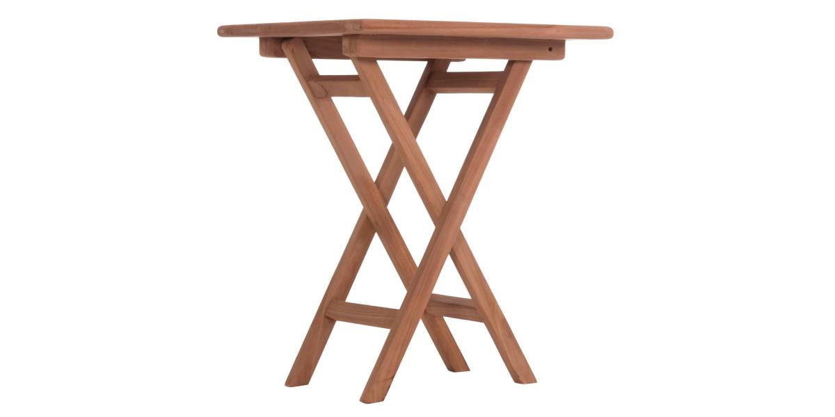 ΤΡΑΠΕΖΙ ΣΚΗΝΟΘΕΤΗ ΤΕΤΡΑΓΩΝΟ ERIS HM18118 ΞΥΛΟ TEAK--ΦΥΣΙΚΟ 60x60x75Υεκ.
