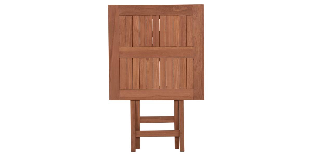 ΤΡΑΠΕΖΙ ΣΚΗΝΟΘΕΤΗ ΤΕΤΡΑΓΩΝΟ ERIS HM18118 ΞΥΛΟ TEAK--ΦΥΣΙΚΟ 60x60x75Υεκ.