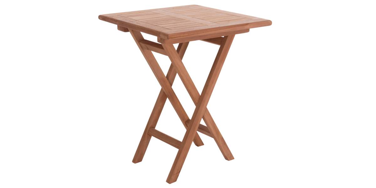 ΤΡΑΠΕΖΙ ΣΚΗΝΟΘΕΤΗ ΤΕΤΡΑΓΩΝΟ ERIS HM18118 ΞΥΛΟ TEAK--ΦΥΣΙΚΟ 60x60x75Υεκ.