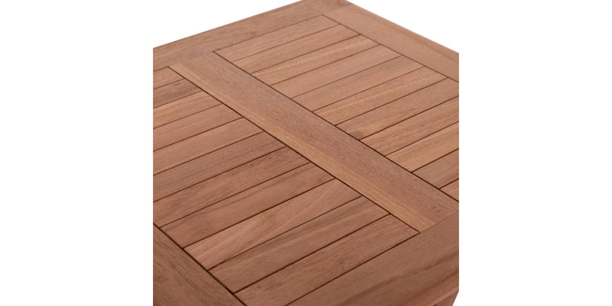 ΤΡΑΠΕΖΙ ΣΚΗΝΟΘΕΤΗ ΤΕΤΡΑΓΩΝΟ ERIS HM18118 ΞΥΛΟ TEAK--ΦΥΣΙΚΟ 60x60x75Υεκ.