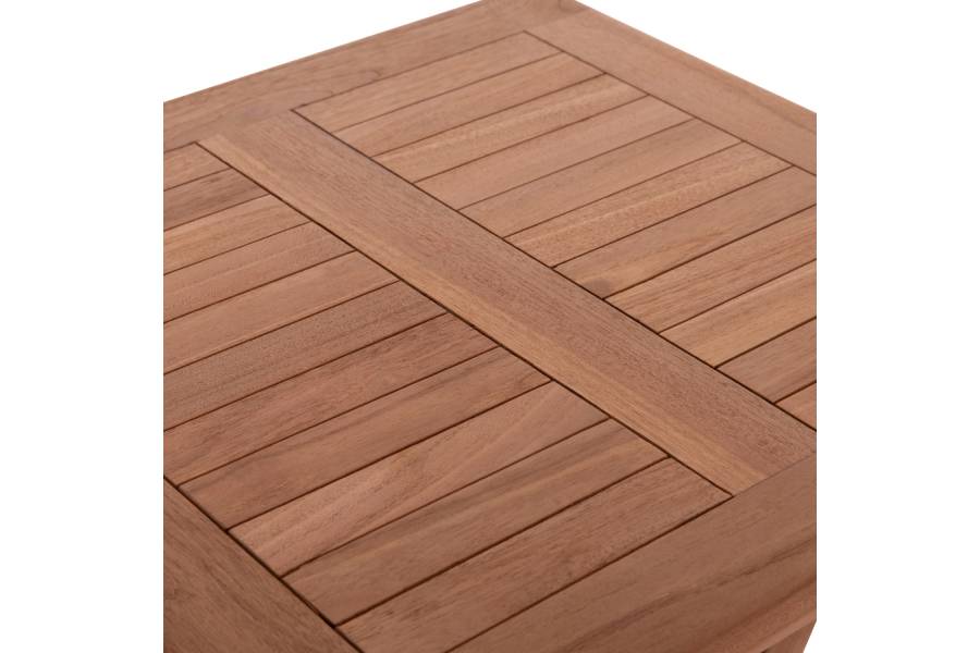 ΤΡΑΠΕΖΙ ΣΚΗΝΟΘΕΤΗ ΤΕΤΡΑΓΩΝΟ ERIS HM18118 ΞΥΛΟ TEAK--ΦΥΣΙΚΟ 60x60x75Υεκ.