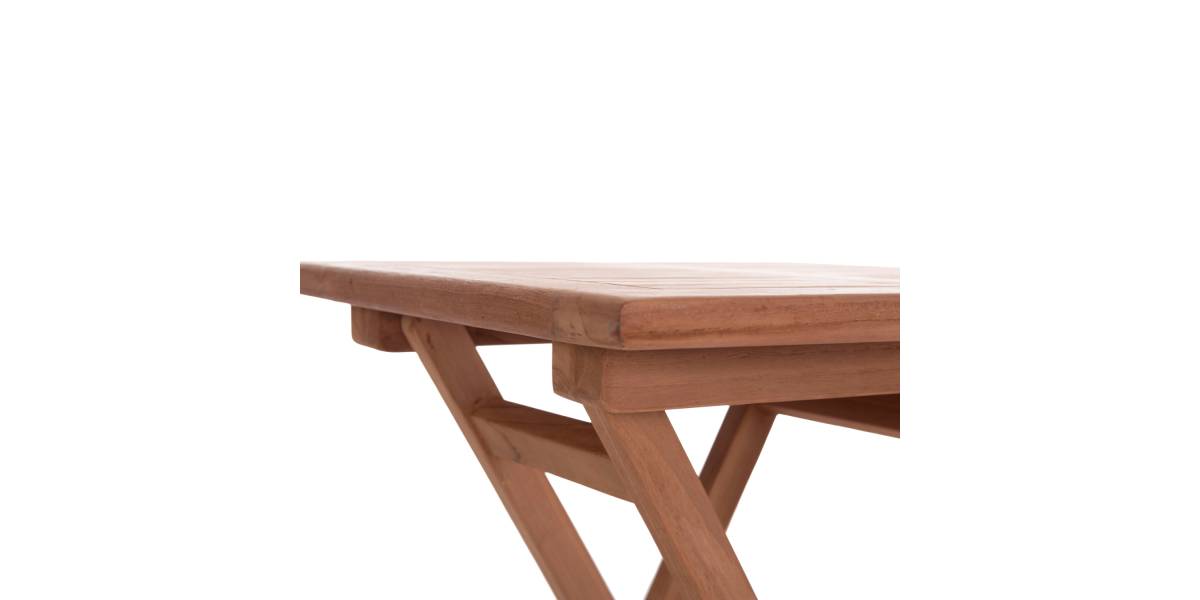 ΤΡΑΠΕΖΙ ΣΚΗΝΟΘΕΤΗ ΤΕΤΡΑΓΩΝΟ ERIS HM18118 ΞΥΛΟ TEAK--ΦΥΣΙΚΟ 60x60x75Υεκ.