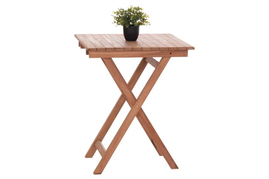 ΤΡΑΠΕΖΙ ΣΚΗΝΟΘΕΤΗ ΤΕΤΡΑΓΩΝΟ HEIDEL HM18121 ΞΥΛΟ TEAK--ΦΥΣΙΚΟ 60x60x75Υεκ.