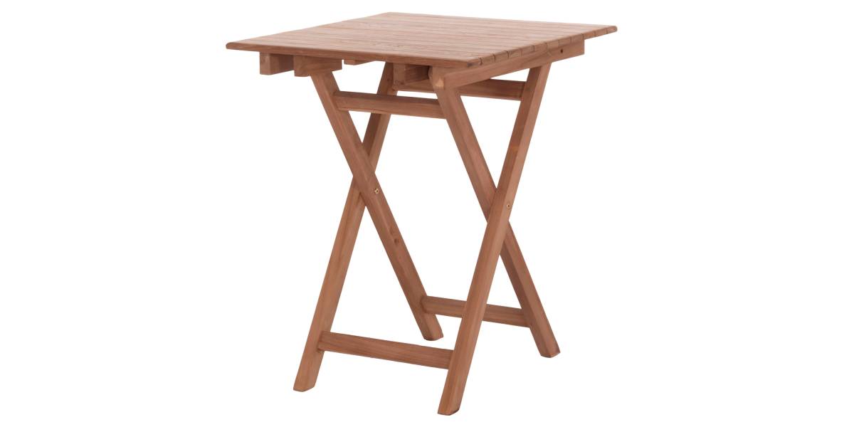 ΤΡΑΠΕΖΙ ΣΚΗΝΟΘΕΤΗ ΤΕΤΡΑΓΩΝΟ HEIDEL HM18121 ΞΥΛΟ TEAK--ΦΥΣΙΚΟ 60x60x75Υεκ.