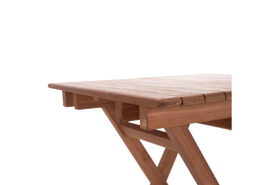 ΤΡΑΠΕΖΙ ΣΚΗΝΟΘΕΤΗ ΤΕΤΡΑΓΩΝΟ HEIDEL HM18121 ΞΥΛΟ TEAK--ΦΥΣΙΚΟ 60x60x75Υεκ.