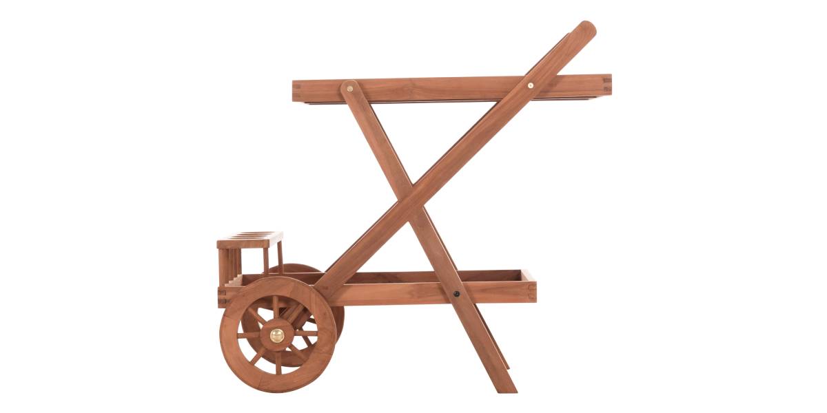 ΔΙΣΚΟΣ ΣΕΡΒΙΡΙΣΜΑΤΟΣ ΣΕ ΤΡΟΛΕΥ ALFRED HM4579 ΞΥΛΟ TEAK--ΦΥΣΙΚΟ 86x56x80Υεκ.