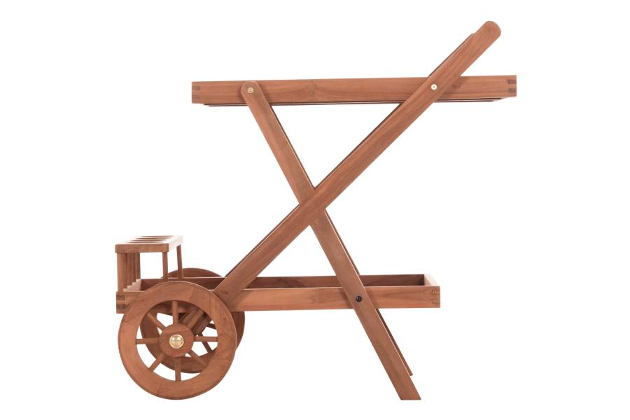 ΔΙΣΚΟΣ ΣΕΡΒΙΡΙΣΜΑΤΟΣ ΣΕ ΤΡΟΛΕΥ ALFRED HM4579 ΞΥΛΟ TEAK--ΦΥΣΙΚΟ 86x56x80Υεκ.