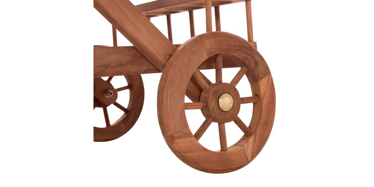 ΔΙΣΚΟΣ ΣΕΡΒΙΡΙΣΜΑΤΟΣ ΣΕ ΤΡΟΛΕΥ ALFRED HM4579 ΞΥΛΟ TEAK--ΦΥΣΙΚΟ 86x56x80Υεκ.
