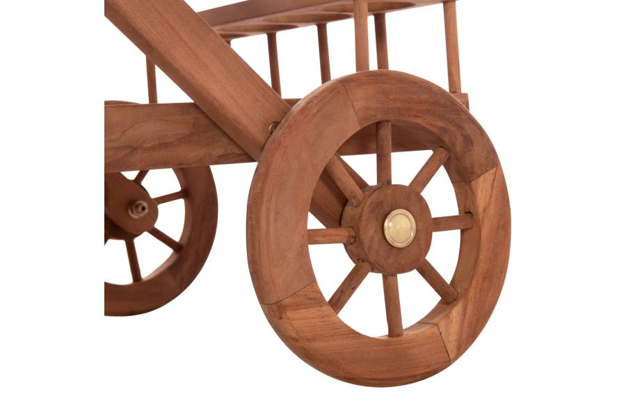 ΔΙΣΚΟΣ ΣΕΡΒΙΡΙΣΜΑΤΟΣ ΣΕ ΤΡΟΛΕΥ ALFRED HM4579 ΞΥΛΟ TEAK--ΦΥΣΙΚΟ 86x56x80Υεκ.