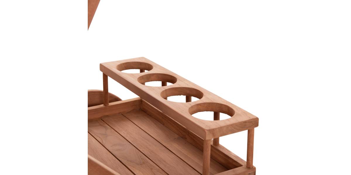 ΔΙΣΚΟΣ ΣΕΡΒΙΡΙΣΜΑΤΟΣ ΣΕ ΤΡΟΛΕΥ ALFRED HM4579 ΞΥΛΟ TEAK--ΦΥΣΙΚΟ 86x56x80Υεκ.
