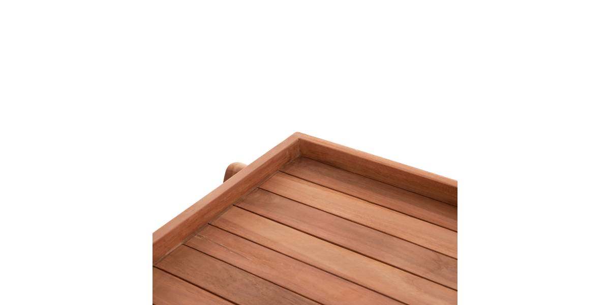 ΔΙΣΚΟΣ ΣΕΡΒΙΡΙΣΜΑΤΟΣ ΣΕ ΤΡΟΛΕΥ ALFRED HM4579 ΞΥΛΟ TEAK--ΦΥΣΙΚΟ 86x56x80Υεκ.