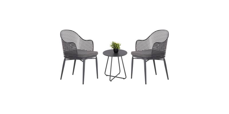ΣΕΤ LOUNGE 3TMX ΕΞ.ΧΩΡΟΥ OREGO HM21107.01 ΑΛΟΥΜΙΝΙΟ & ΜΕΤΑΛΛΟ ΣΕ ΣΚΟΥΡΟ ΓΚΡΙ