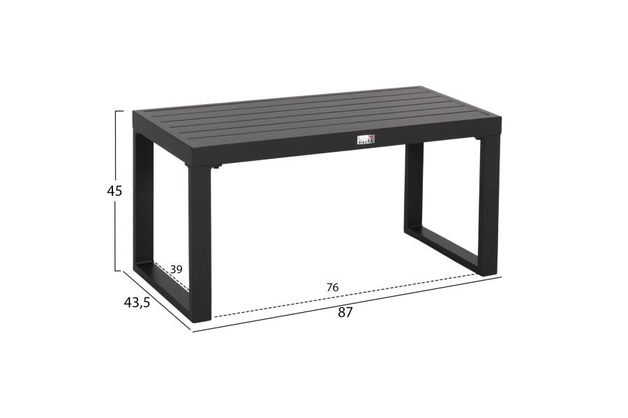 ΤΡΑΠΕΖΑΚΙ ΞΑΠΛΩΣΤΡΑΣ SENTRY HM6275.03 ΑΛΟΥΜΙΝΙΟ ΣΕ ΣΚΟΥΡΟ ΓΚΡΙ 87x43,5x45Υεκ.