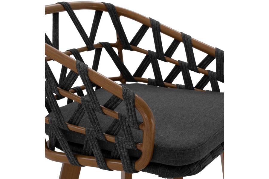 ΣΚΑΜΠΟ ΜΠΑΡ ΑΛΟΥΜΙΝΙΟΥ RICKO HM5781.11 ΚΑΦΕ ΣΚΕΛΕΤΟΣ--ΑΝΘΡΑΚΙ STRAP 56x59x102Υεκ.