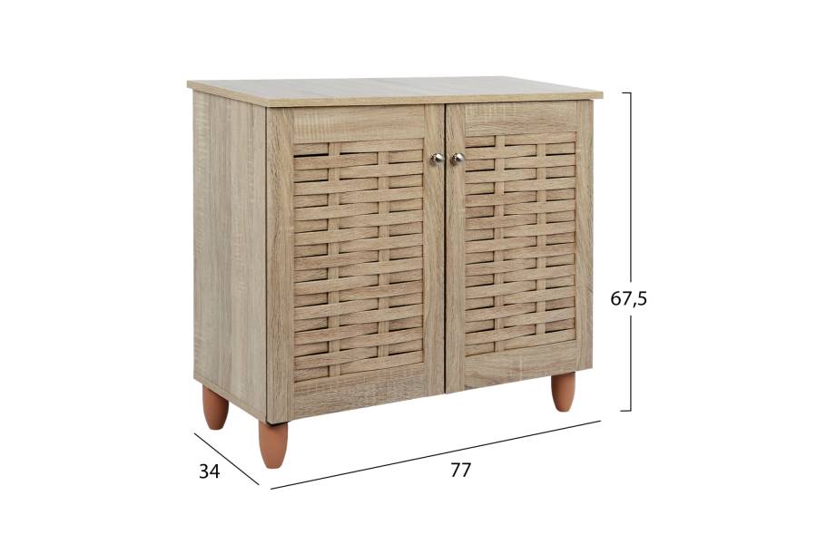 ΠΑΠΟΥΤΣΟΘΗΚΗ-ΝΤΟΥΛΑΠΙ ΞΥΛΙΝΗ CASSIOPE HM2208.02 SONAMA 77Χ34Χ67.5Υεκ.