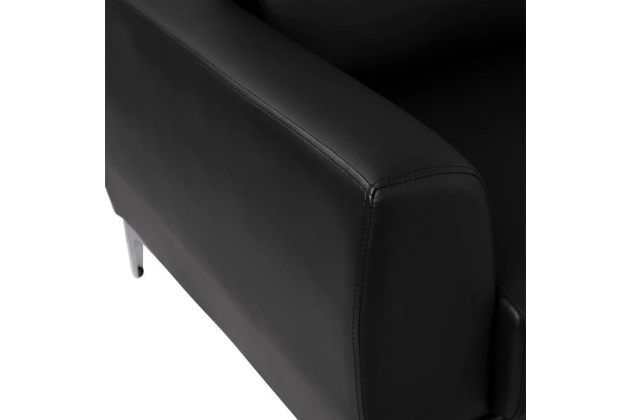 ΠΟΛΥΘΡΟΝΑ KENZIE HM3121.11 ΜΕ ΜΑΥΡΟ PU 89x81x81 εκ.