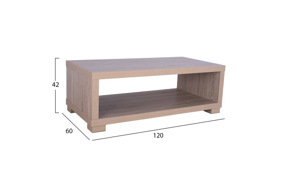 ΤΡΑΠΕΖΙ ΣΑΛΟΝΙΟΥ SALEM HM2217.02 SONAMA OAK 120Χ60Χ42Y εκ.