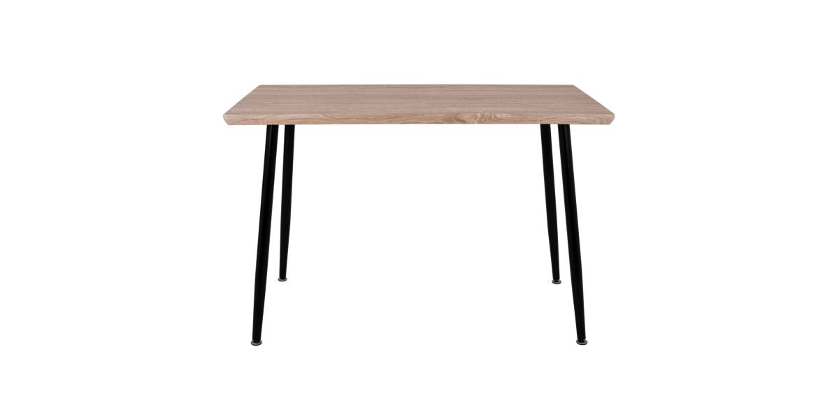 ΤΡΑΠΕΖΙ ΤΡΑΠΕΖΑΡΙΑΣ PALOMA HM8334.01, 120X70Χ76,5 SONΟMA, ΜΑΥΡΑ ΠΟΔΙΑ