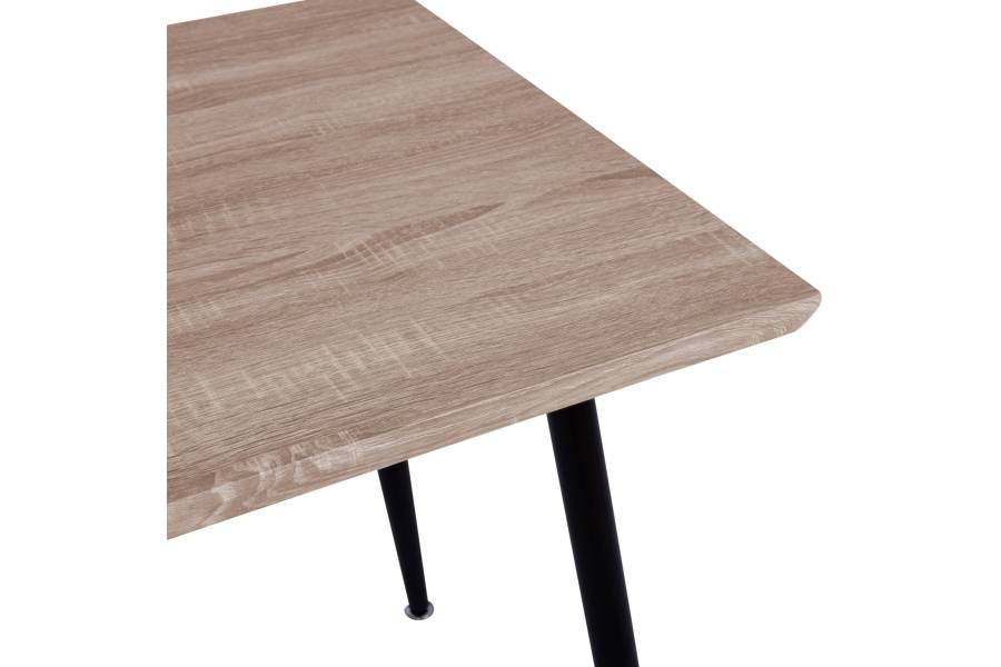 ΤΡΑΠΕΖΙ ΤΡΑΠΕΖΑΡΙΑΣ PALOMA HM8334.01, 120X70Χ76,5 SONΟMA, ΜΑΥΡΑ ΠΟΔΙΑ