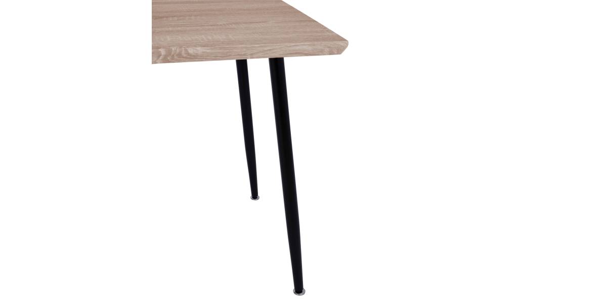 ΤΡΑΠΕΖΙ ΤΡΑΠΕΖΑΡΙΑΣ PALOMA HM8334.01, 120X70Χ76,5 SONΟMA, ΜΑΥΡΑ ΠΟΔΙΑ