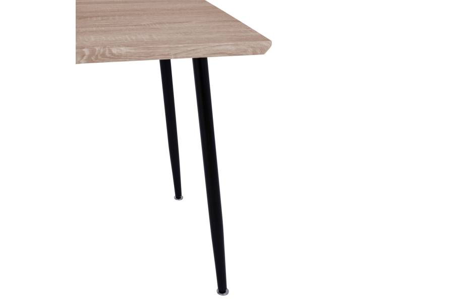 ΤΡΑΠΕΖΙ ΤΡΑΠΕΖΑΡΙΑΣ PALOMA HM8334.01, 120X70Χ76,5 SONΟMA, ΜΑΥΡΑ ΠΟΔΙΑ
