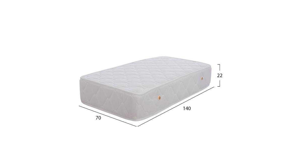 ΣΤΡΩΜΑ BABYCLOUD HM664.01 BONELL SPRING 70X140 ΛΕΥΚΟ