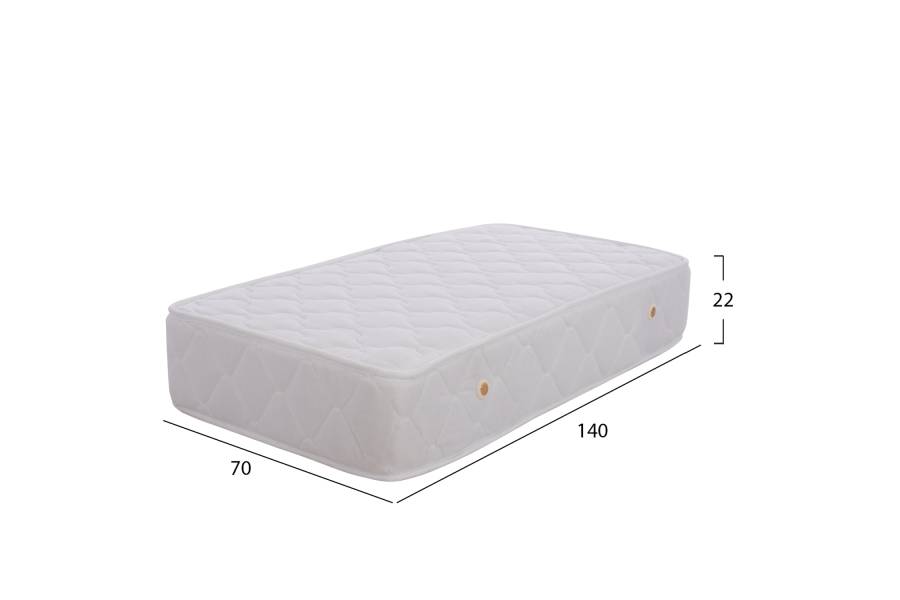 ΣΤΡΩΜΑ BABYCLOUD HM664.01 BONELL SPRING 70X140 ΛΕΥΚΟ