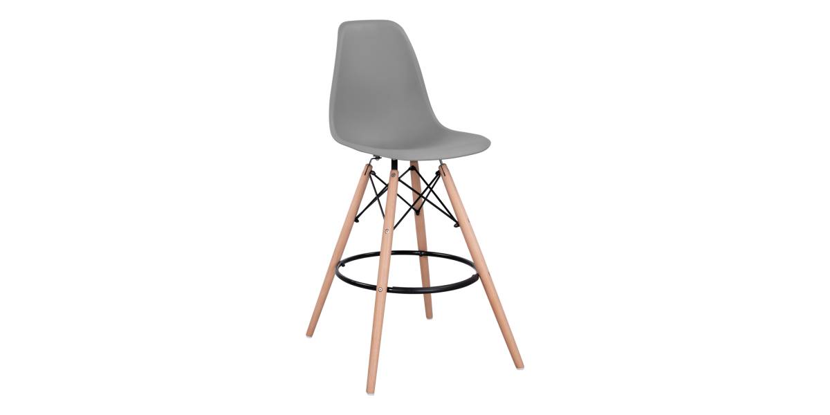 ΣΚΑΜΠΟ ΜΠΑΡ RENATA HM0173.10 ΓΚΡΙ 58x56x107Υ εκ.