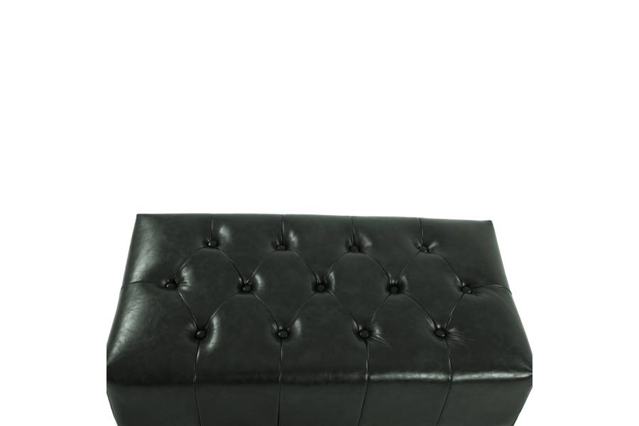 ΤΑΜΠΟΥΡΕ ΥΠΟΠΟΔΙΟ T.CHESTERFIELD EMMA HM226.08 PU ΚΥΠΑΡΙΣΣΙ-ΜΑΥΡΑ ΠΟΔΙΑ 80x45x39Yεκ.