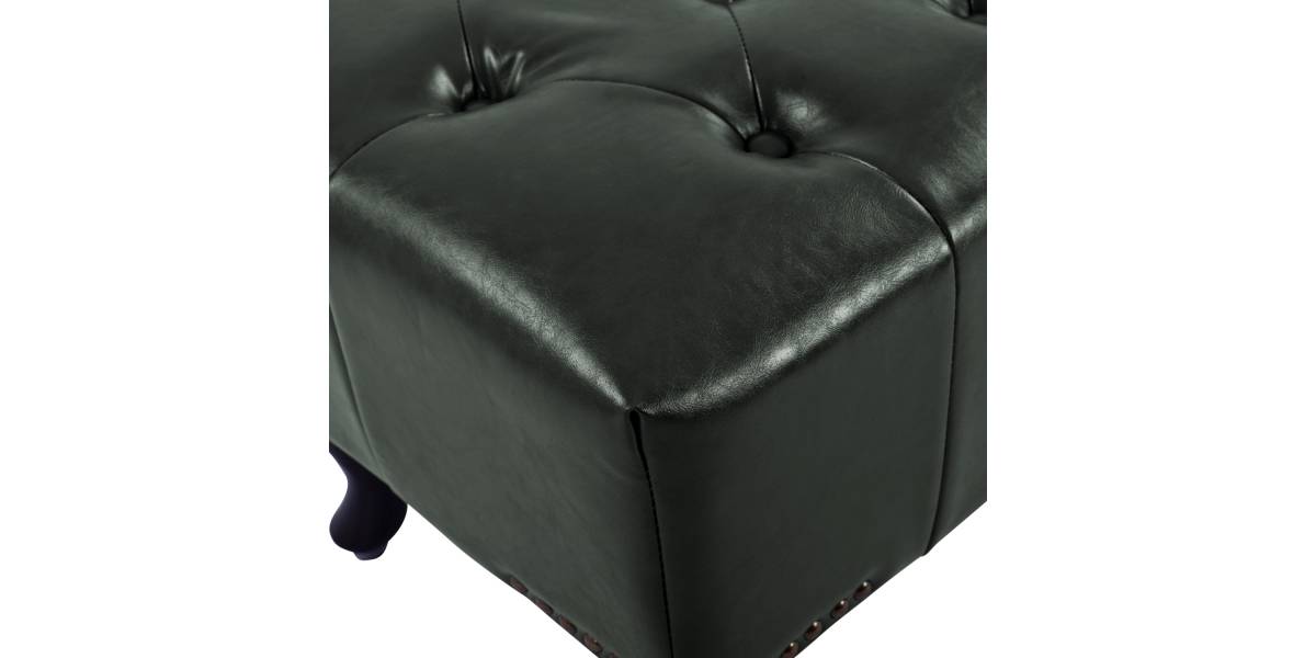 ΤΑΜΠΟΥΡΕ ΥΠΟΠΟΔΙΟ T.CHESTERFIELD EMMA HM226.08 PU ΚΥΠΑΡΙΣΣΙ-ΜΑΥΡΑ ΠΟΔΙΑ 80x45x39Yεκ.