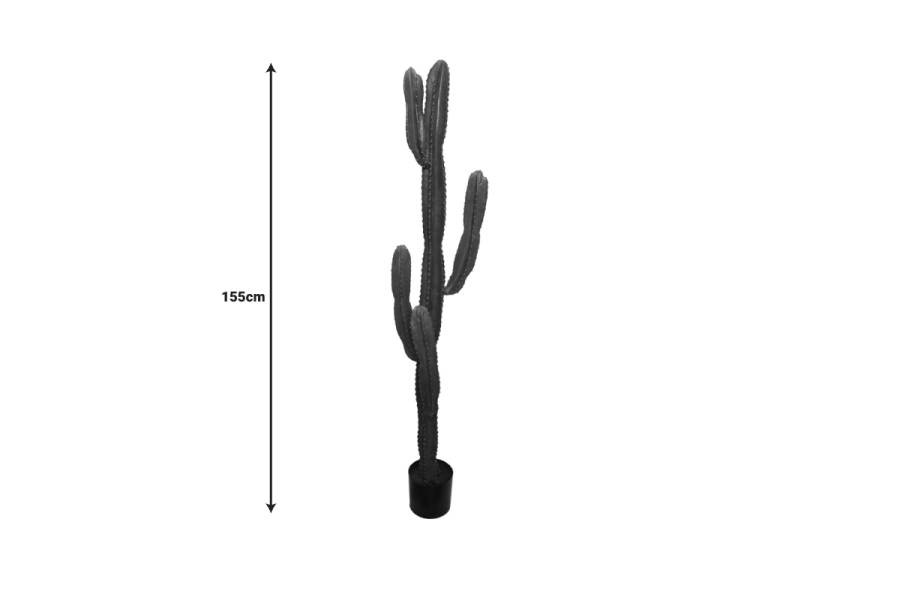 Διακοσμητικό φυτό Cactus I σε γλάστρα Inart πράσινο pp Υ155εκ