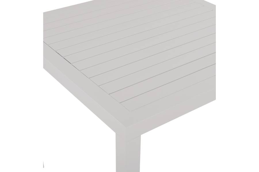 ΤΡΑΠΕΖΙ ΑΛΟΥΜΙΝΙΟΥ SAHIRA ΣΕ ΛΕΥΚΗ ΑΠΟΧΡΩΣΗ 120Χ80X75,5Υεκ. HM5570.01