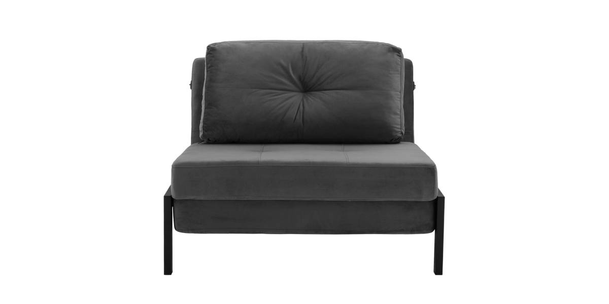 ΠΟΛΥΘΡΟΝΑ ΚΡΕΒΑΤΙ ΑΠΟ ΒΕΛΟΥΔΟ ΓΚΡΙ HM3078.11 95x92x66Υ εκ.