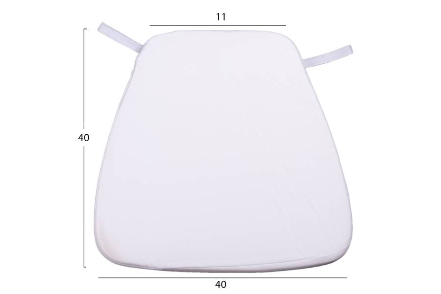 ΜΑΞΙΛΑΡΙ TIFFANYS HM8058.41FC ΜΕ ΥΦΑΣΜΑ WATER REPELLENT ΛΕΥΚΟ 43,5x40x3Υεκ.