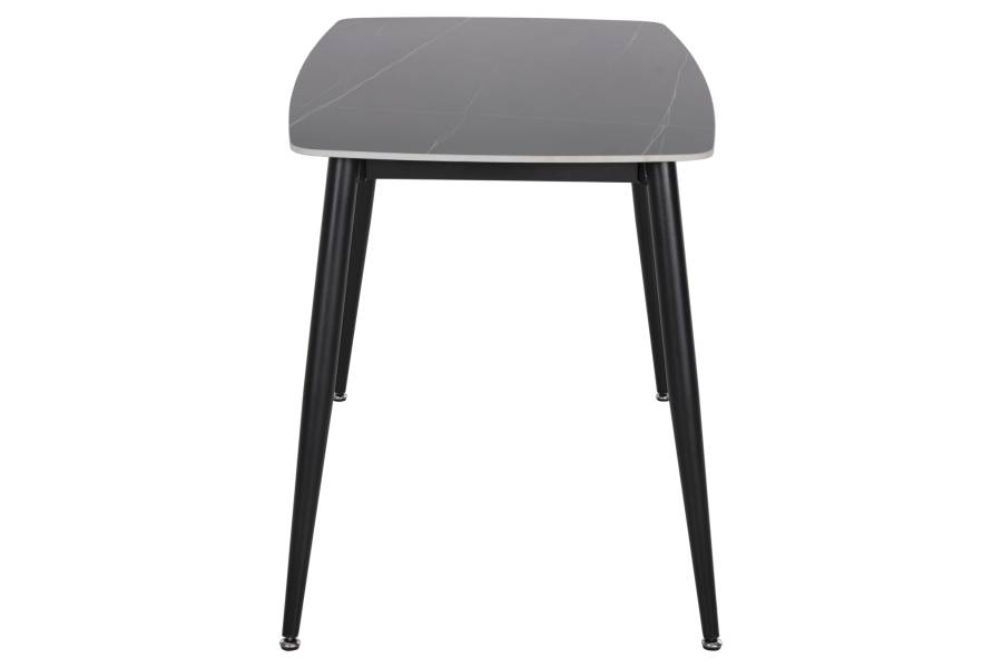ΤΡΑΠΕΖΙ RAVEN HM9854.02 ΚΕΡΑΜΙΚΟ TOP ΜΑΥΡΟ ΜΑΡΜΑΡΟ-ΜΑΥΡΟ ΜΕΤΑΛΛΟ 120x70x73Υεκ.