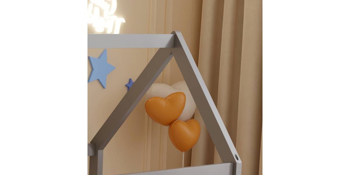 ΚΡΕΒΑΤΙ ΠΑΙΔΙΚΟ PEPE HM678.05 τ.MONTESSORI ΞΥΛΟ ΠΕΥΚΟ ΓΚΡΙ- 140x70εκ