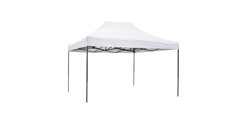 ΚΙΟΣΚΙ/GAZEBO MATTHEW HM6311 ΠΤΥΣΣΟΜΕΝΟ-ΣΚΕΛΕΤΟΣ ΜΕΤΑΛ.ΜΑΥΡΟΣ-ΛΕΥΚΟ ΥΦΑΣΜΑ 3x4,5x3,10Yμ