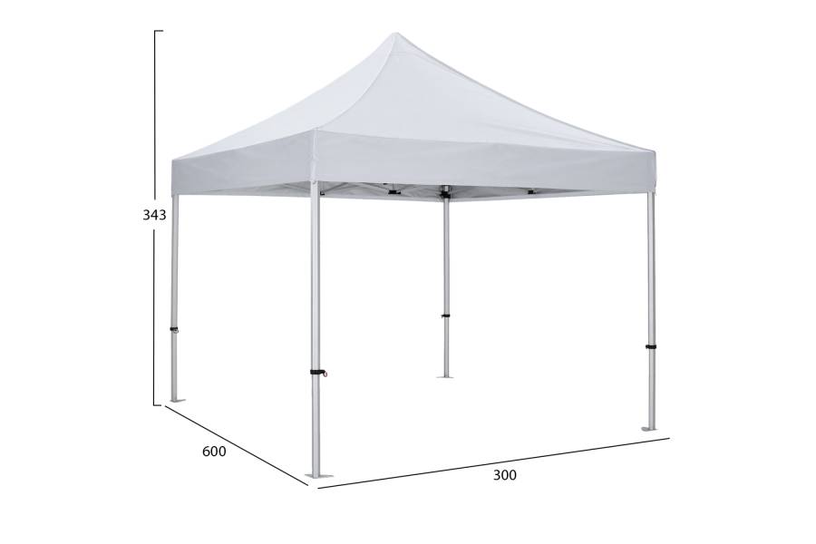 GAZEBO MATTHEW-AL HM6313 ΠΤΥΣΣΟΜ.-ΕΠΑΓΓΕΛΜΑΤΙΚΗ ΧΡΗΣΗ-ΣΚΕΛΕΤΟΣ ΑΛΟΥΜ.ΑΣΗΜΙ-ΛΕΥΚΟ ΥΦΑΣΜΑ 3x3x3,43Yμ