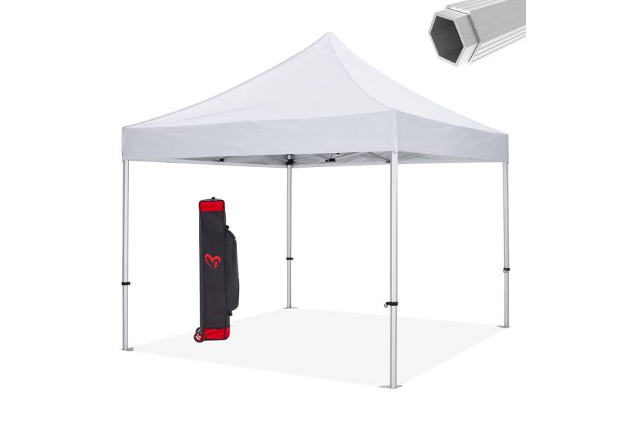 GAZEBO MATTHEW-AL HM6313 ΠΤΥΣΣΟΜ.-ΕΠΑΓΓΕΛΜΑΤΙΚΗ ΧΡΗΣΗ-ΣΚΕΛΕΤΟΣ ΑΛΟΥΜ.ΑΣΗΜΙ-ΛΕΥΚΟ ΥΦΑΣΜΑ 3x3x3,43Yμ