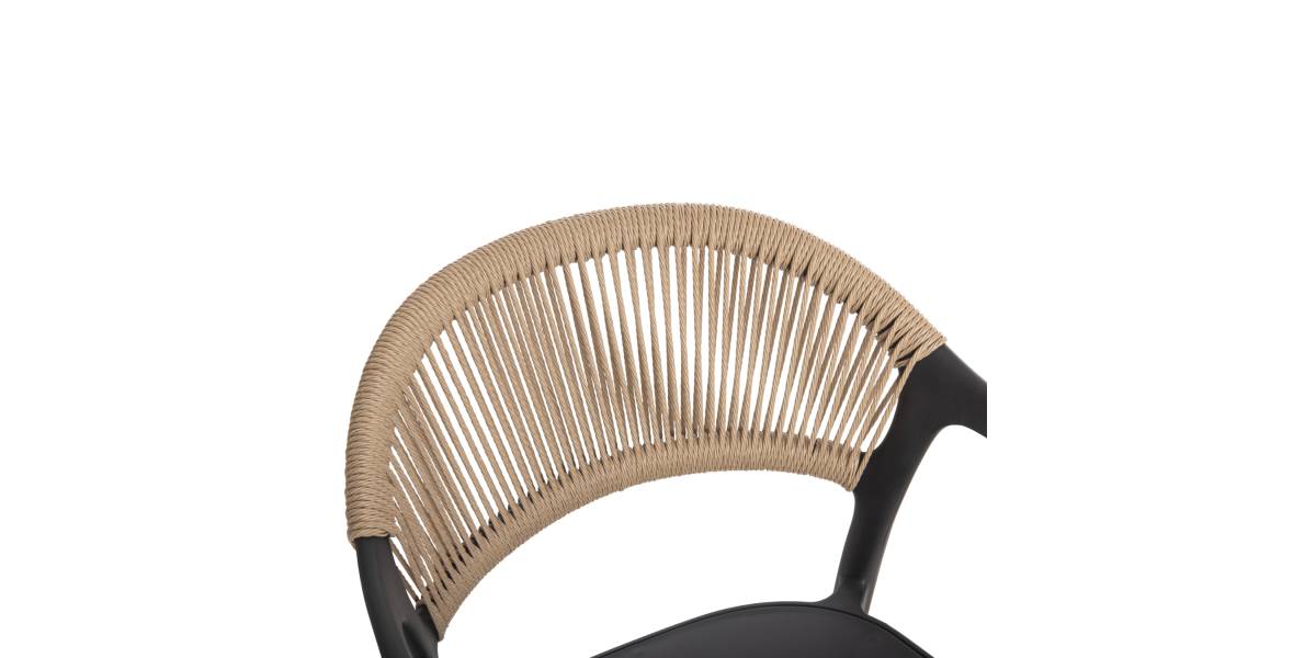 ΠΟΛΥΘΡΟΝΑ ΠΟΛΥΠΡΟΠΥΛΕΝΙΟΥ EVA HM6155.02 ΜΑΥΡΗ ΜΕ ΜΠΕΖ ΣΧΟΙΝΙ 56,5x53x80Υεκ.