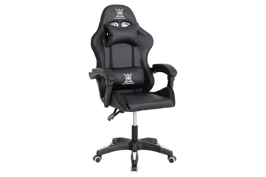 ΠΟΛΥΘΡΟΝΑ GAMING DARREN HM1203.04 ΜΑΥΡΟ-ΛΕΥΚΟ PVC 58.5x100x120Υεκ.