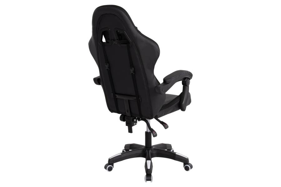 ΠΟΛΥΘΡΟΝΑ GAMING DARREN HM1203.04 ΜΑΥΡΟ-ΛΕΥΚΟ PVC 58.5x100x120Υεκ.