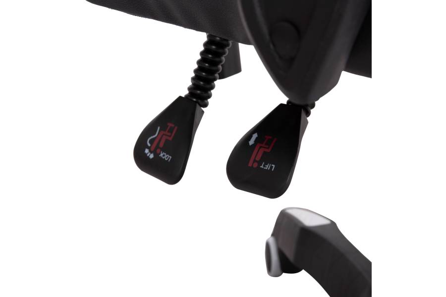 ΠΟΛΥΘΡΟΝΑ GAMING DARREN HM1203.04 ΜΑΥΡΟ-ΛΕΥΚΟ PVC 58.5x100x120Υεκ.